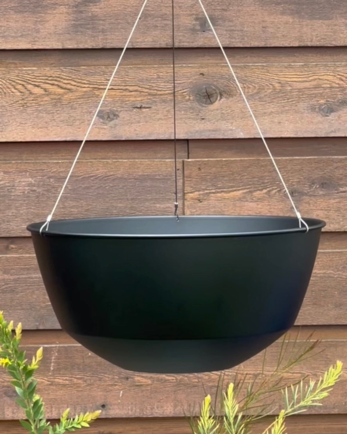 large black hanging planter Navio Hanging Planter